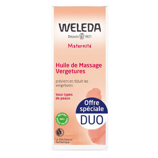 Weleda Aceite de Masaje Antiestrías Maternidad 2x100ml