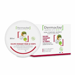 Dermaclay Baume corporel au beurre de karité bio 300 ml