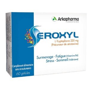 Arkopharma Séroxyl Exceso de trabajo y cansancio Valeriana, Vitamina B6 60 cápsulas