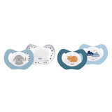 Dodie Physiological silicone nighttime pacifiers 6 months and older x2