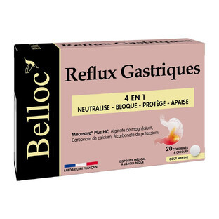 Belloc Reflux 20 comprimate masticabile
