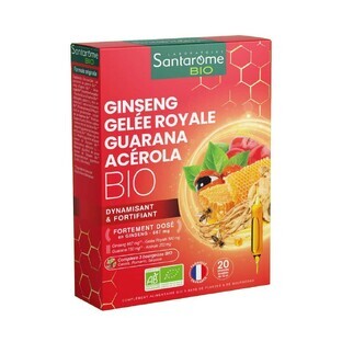 Santarome Ginseng Royale Guaraná Acerola 20 Bio Vitalité 20 ampollas