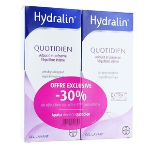 Hydralin Intimate Cleanser Utilizare zilnică 2X400ml