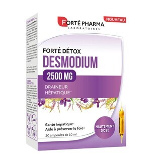 Forté Pharma FortéDétox Desmodium Lever 2500 MG 20 Ampullen