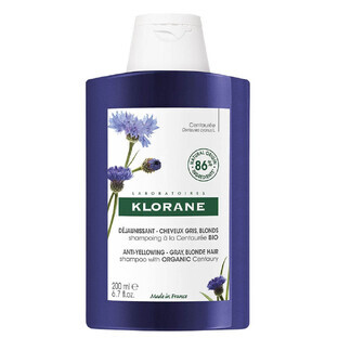 Klorane Centaurea Bio Shampoo Weißes oder graues Haar 200ml