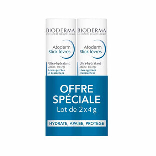 Bioderma Atoderm Stick Protector Labios Secos y Agrietados 3x4g