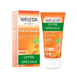 Set ulei de masaj + gel de duș Weleda 2x200ml