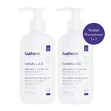 Package Washing Gel emollient Ivahidra+ A.D, 2x250 ml, Ivatherm