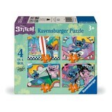 Puzzle Disney Stitch 4 in 1, 3 years+, Ravensburger
