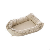 Baby Nest with steering wheels, + 0 months, Beige, Twindeco