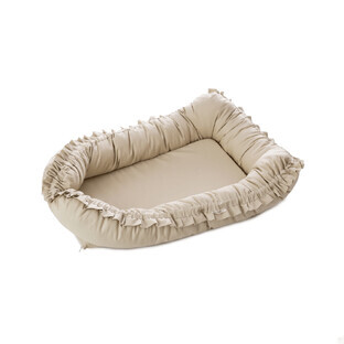 Baby Nest with steering wheels, + 0 months, Beige, Twindeco