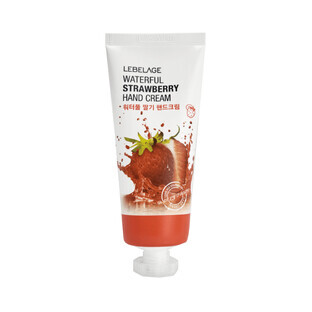Crema de manos con extracto de fresa, 100 ml, Lebelage