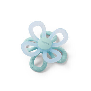 Anneau gingival fleuri, 0 mois+, Bleu, Babyono