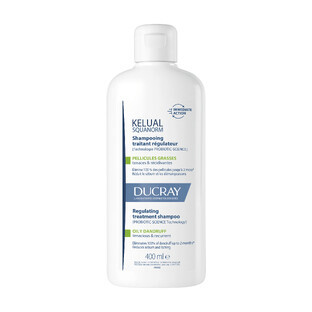 Champú seborregulador dermocosmético caspa grasa Kelual, 400 ml, Ducray