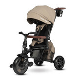8in1 Comfo Max ultra-foldable tricycle, 10 months+, Dark Beige, Qplay