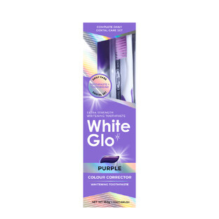 Dentifrice Purple Colour Corector + brosse à dents Pro-Soft, 106 ml, White Glo