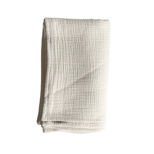 Coperta in mussola Cotton Flower Cotton Flower, 120 x 100 cm, Bianco, Twindeco