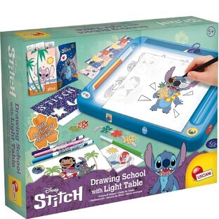 Drawing board with lights, +5 years, Stitch, Lisciani