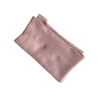 Coperta in mussola di cotone Flower, 120 x 100 cm, rosa antico, Twindeco