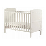 Convertible wooden cot for baby and junior, 120x60, White, Lory, Freeon