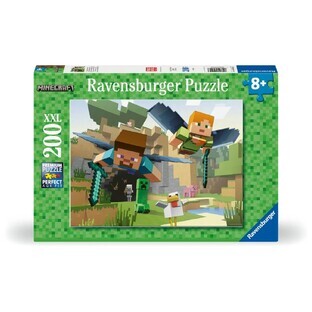 Puzzle Avventure di Minecraft, 8 anni+, 200 pezzi, Ravensburger