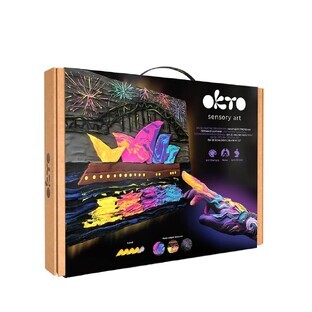 Set di pittura 3D in argilla leggera, 30 x 40 cm, 14 anni+, Sydney Opera House, Okto