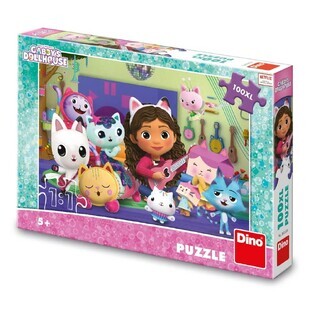 Puzzle, 5-8 años, Gabby y la hora de la música, 100 piezas, Dino Toys