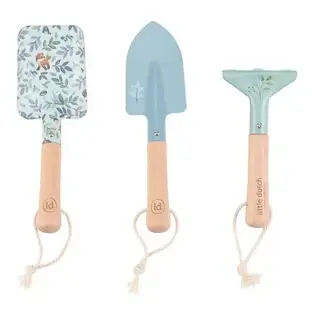 Set d'outils de jardinage Forest Friends, 3 ans et +, bleu, Little Dutch