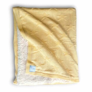 Doppelt gestrickte Babydecke, 80x100 cm, Sunshine, Tuxi