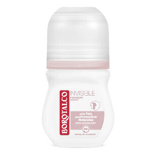 Invisible Roll-on Deodorant, Pink, 50 ml, Borotalco