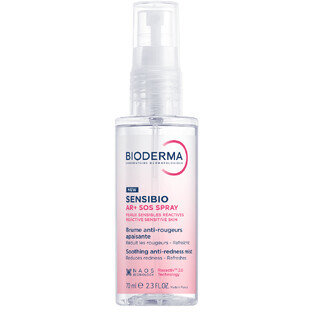 Anti-redness soothing spray for sensitive and reactive skin Sensibio AR+, 70 ml, Bioderma