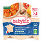 Menu Raviolis bio à la sauce tomate et aux champignons, + 15 mois, 190 g, BabyBio