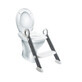 Foldable reducer with toilet ladder, 12 months+, White, BabyJem