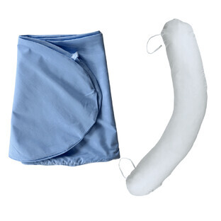 Taie d'oreiller de maternité Grande, bleu, Twindeco