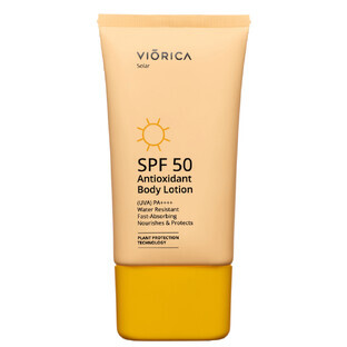 Loción solar antioxidante Spf 50 Solar, 150 ml, Viorica