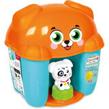 Educational toy - Soft Clemmy Puppy Basket with building blocks, 6 months+, Clementoni