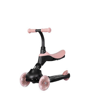 Trottinette multifonctionnelle 5en1 Sema EVO, 1-6 ans, Rose, Qplay
