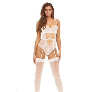 Justaucorps Bombshell Boudoir Blanc S