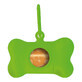 Dozator de Saci pentru Animale de Companie United Pets Bon Ton Neon Câine Verde (8 x 4,2 x 5 cm)