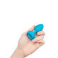 Dop anal B-Vibe Vibrating Jewel Albastru S/M
