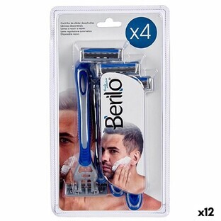 Disposable Razor Berilo 37676 4 Pieces (12 Units)