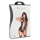 Set lenjerie S Pleasures Negru (Marime unica)