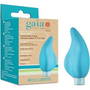 Vibrador Multifunción Potente Blush Novelties Gaia Eco Caress a Base de Plantas, Impermeable Vibrador Multifunción Potente Blush Novelties Gaia Eco Caress a Base de Plantas, Impermeable