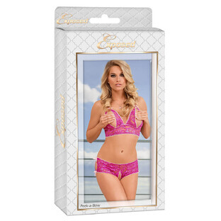 Ensemble de sous-vêtements Exposed Pink (L/XL)
