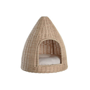 Lit pour animaux DKD Home Decor 45 x 45 x 57 cm Rotin naturel