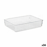 Contenitore per Sistemare Multiuso CH99113-1 Trasparente Plastica 24 x 5,5 x 15,8 cm Multiuso (36 Unità)