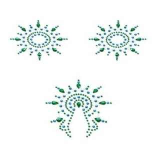 Flamboyant Blauw & Groen Mystim 46656 Turkoois (3 st)
