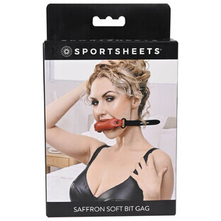 Bâillon de bouche Sportsheets Soft Noir/Rouge