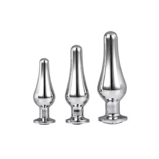 Plug anale Dream Toys Gleaming Love Silver