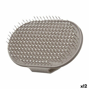 Brosse pour Chiens Mascow 335 Gris 13 x 3,5 x 10 cm (12 Unités)
